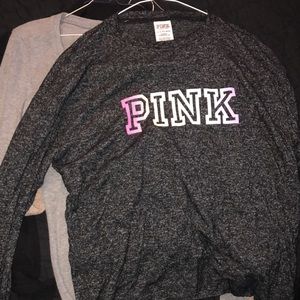 Pink sweat  shirt,pink  long sleeve t, and Tommy long sleeve !